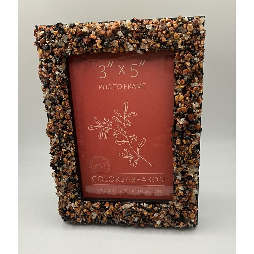 A World Traveler Collection 3X5 Photo Frame Beaded
